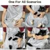 Plush Cat Apron Carrier with Adjustable Sleeping Pouch – Soft Velvet Hands-Free Pet Sling for Napping, Travel & Home Use