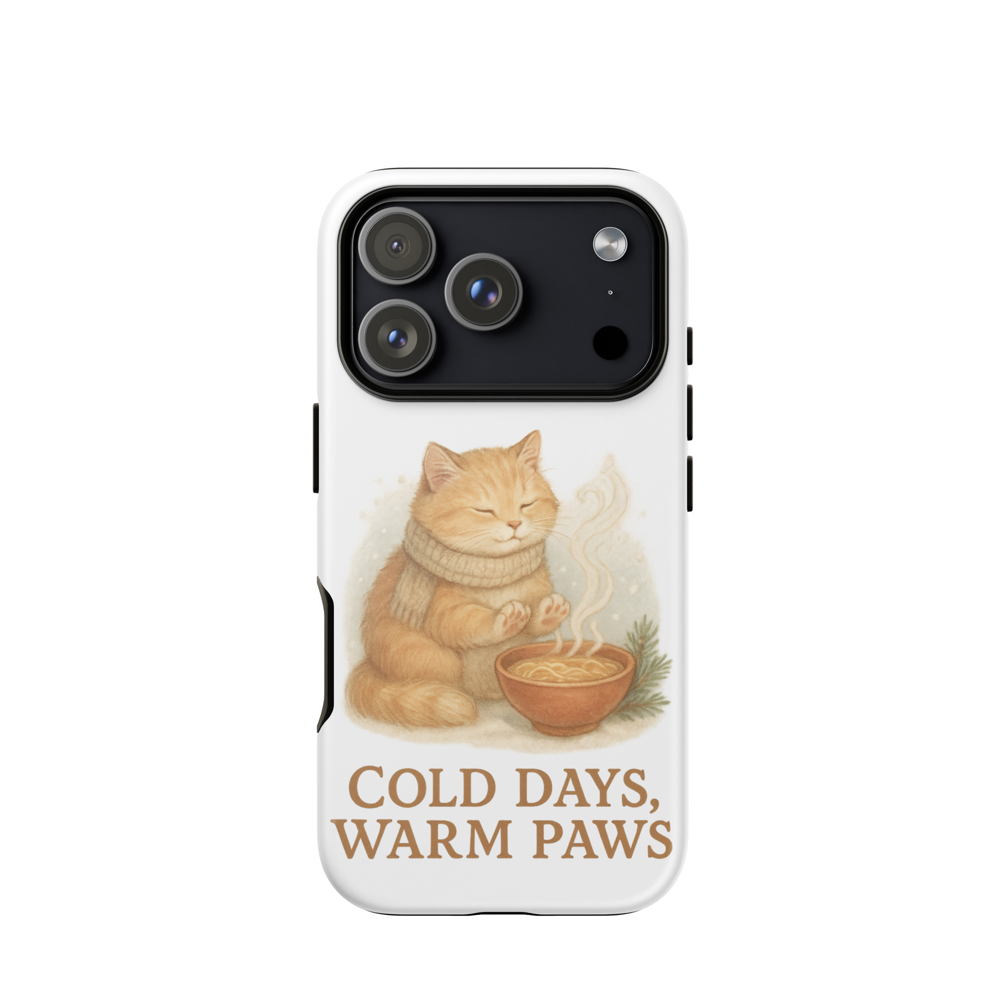 Cold Days, Warm Paws Tough iPhone Case