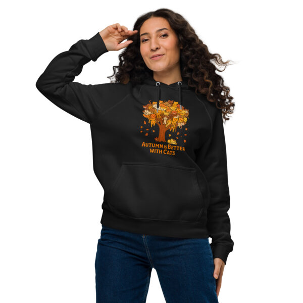 Autumn Is Better With Cats  – Eco Raglan Unisex Hoodie