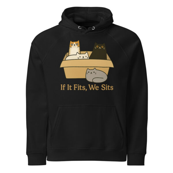 If It Fits, We Sits – Eco Raglan Hoodie