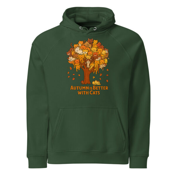 Autumn Is Better With Cats  – Eco Raglan Unisex Hoodie