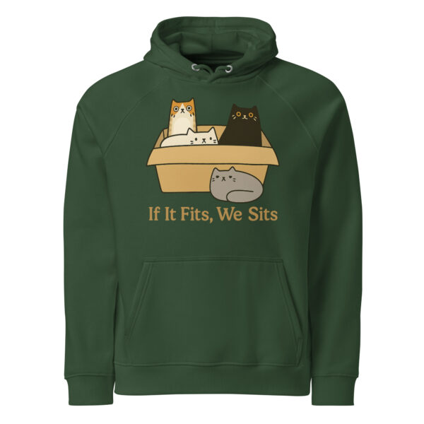 If It Fits, We Sits – Eco Raglan Hoodie