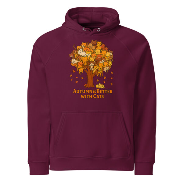 Autumn Is Better With Cats  – Eco Raglan Unisex Hoodie