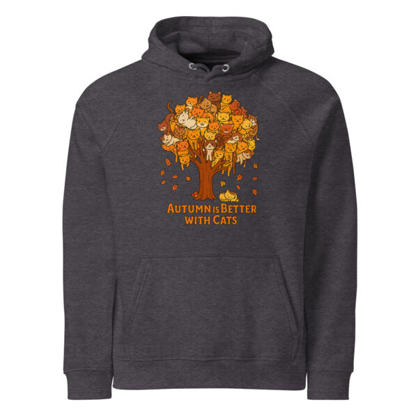 Autumn Is Better With Cats  – Eco Raglan Unisex Hoodie