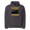 Due to Unfortunate Circumstances I Am Awake – Eco Raglan Hoodie