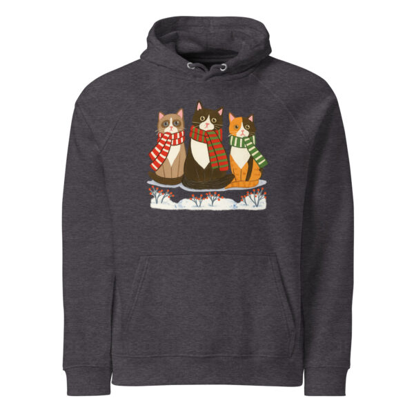Snowy Days & Cozy Cats – Eco Raglan Hoodie