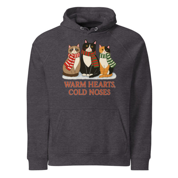 unisex-eco-raglan-hoodie-charcoal-melange-front-693ab2cce3ece.jpg Warm Hearts, Cold Noses – Eco Raglan Hoodie