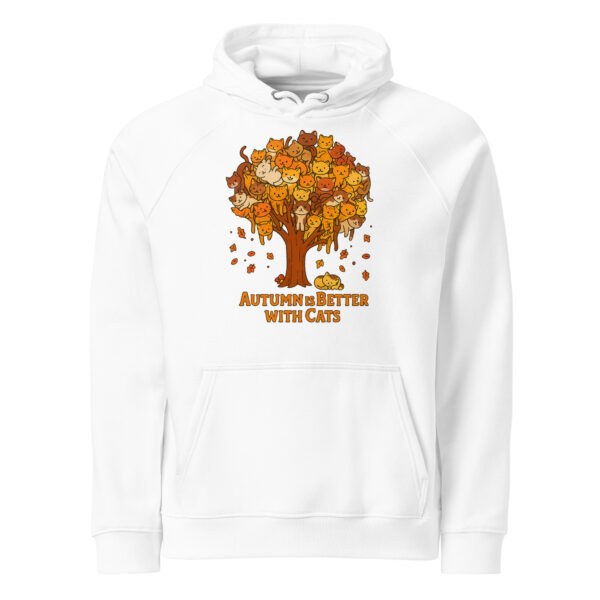 Autumn Is Better With Cats  – Eco Raglan Unisex Hoodie