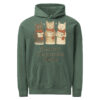 Meowy Christmas Choir Hoodie – Cozy Garment-Dyed Holiday Sweatshirt