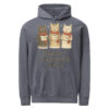 Meowy Christmas Choir Hoodie – Cozy Garment-Dyed Holiday Sweatshirt