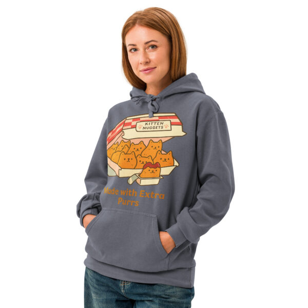 Kitten Nuggets Made With Extra Purrs - Garment-Dyed Hoodie