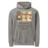 Meowy Christmas Choir Hoodie – Cozy Garment-Dyed Holiday Sweatshirt