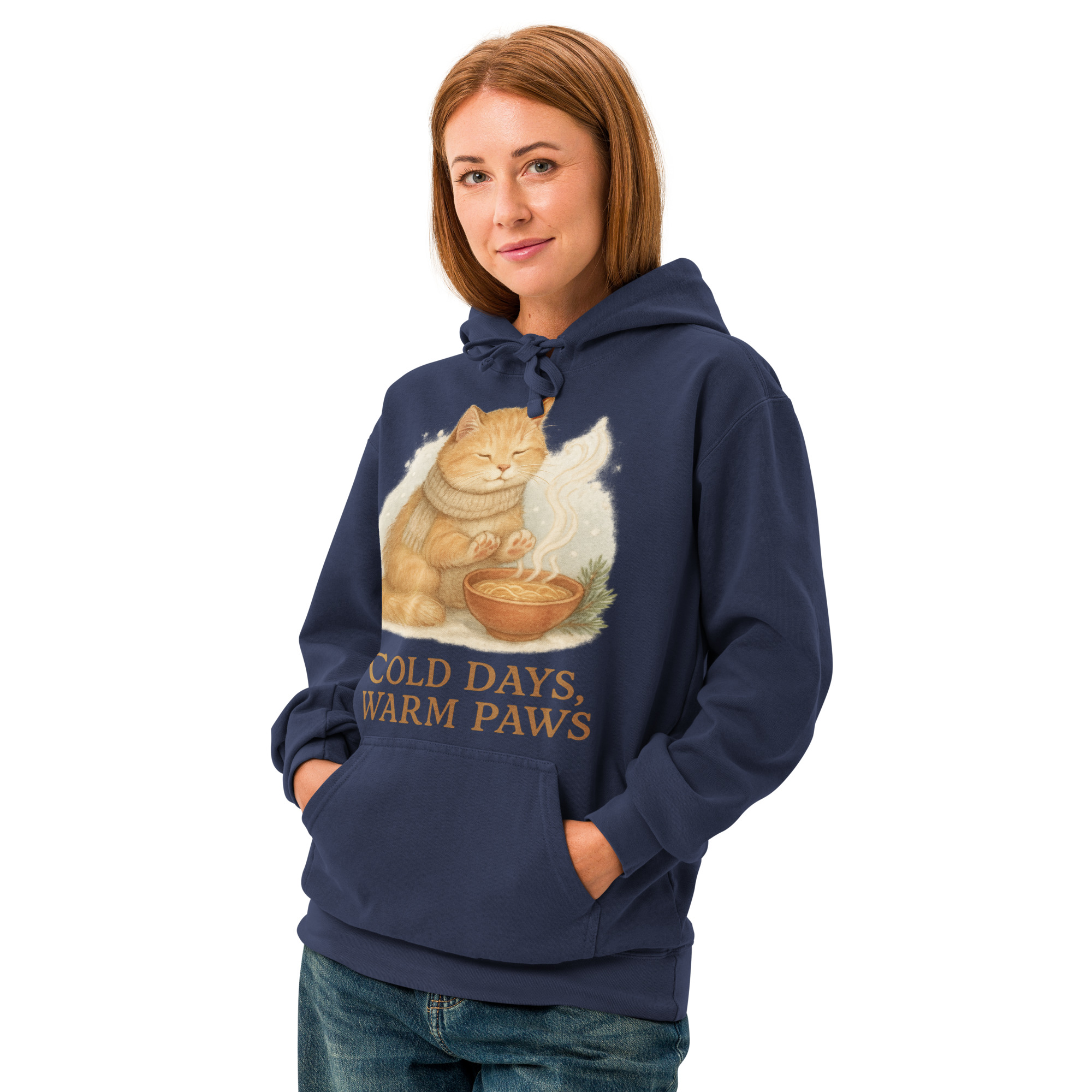 Cold Days, Warm Paws Garment-Dyed Hoodie