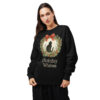 Holiday Wishes Cat Silhouette Sweatshirt – Vintage Christmas Crew