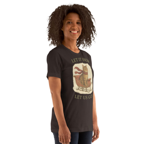 Let It Snow, Let Us Go – Vintage Cat Winter Tee