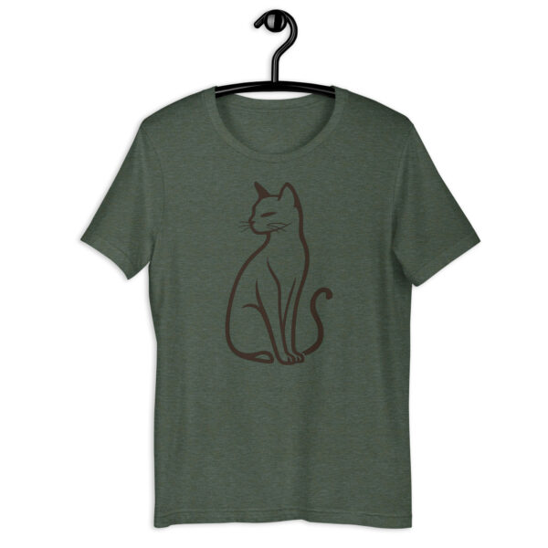 Quiet Majesty – Elegant Cat Outline Shirt