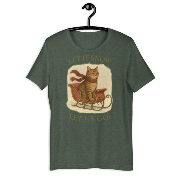 Let It Snow, Let Us Go – Vintage Cat Winter Tee