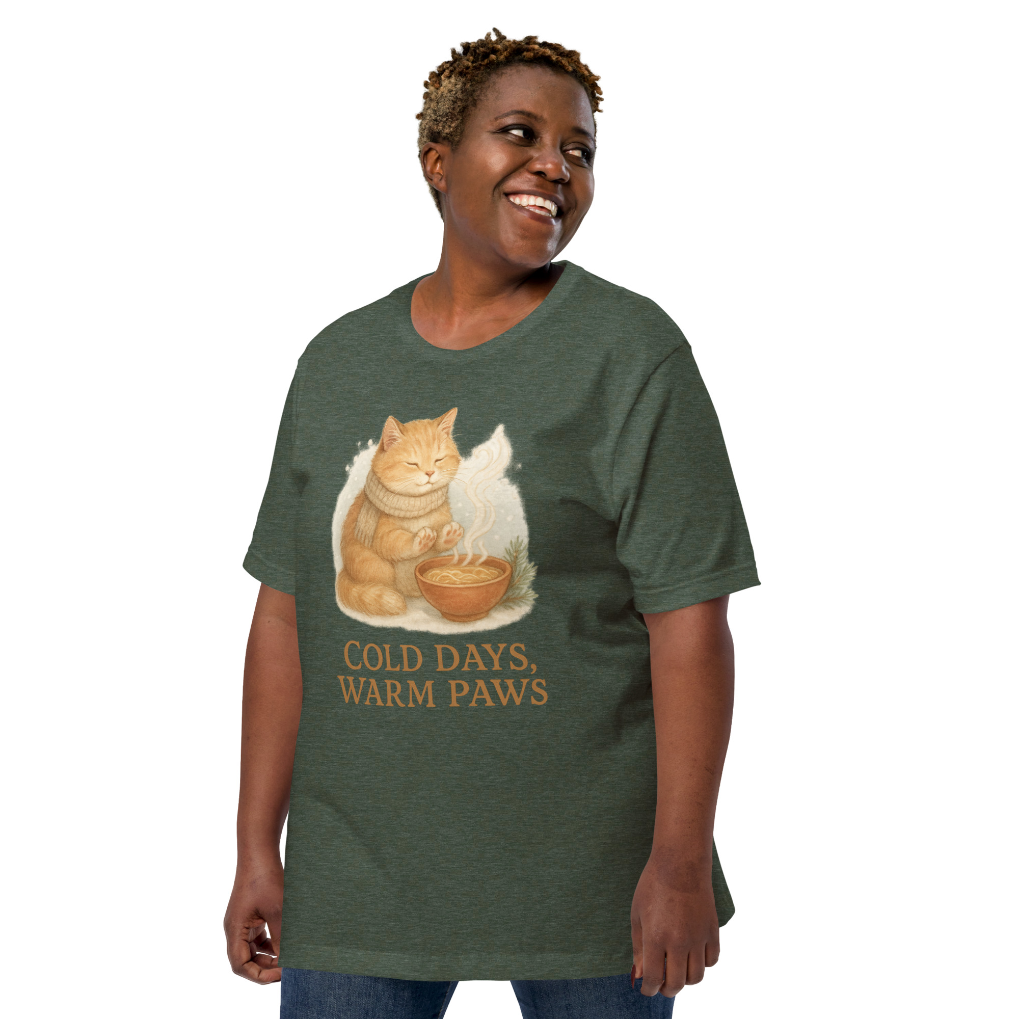 Cold Days, Warm Paws – Cozy Winter Cat Lover Tee