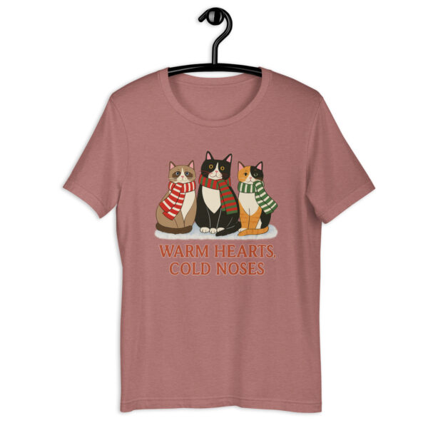 Warm Hearts, Cold Noses – Winter Cat Lover Tee