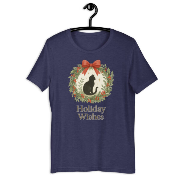 Holiday Wishes – Festive Cat Wreath Tee