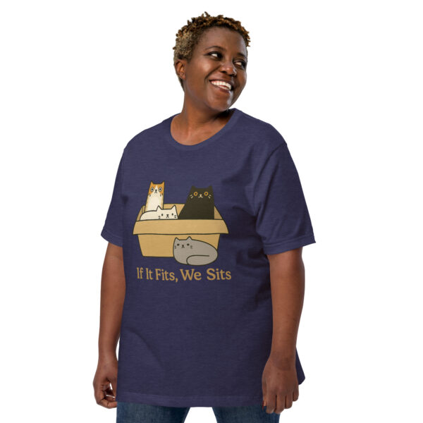 If It Fits, We Sits – Funny Cat Lover Tee
