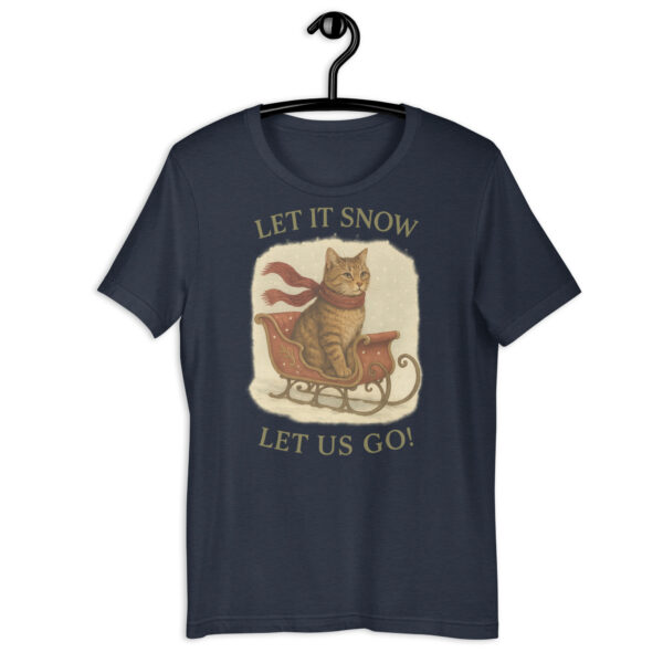 Let It Snow, Let Us Go – Vintage Cat Winter Tee