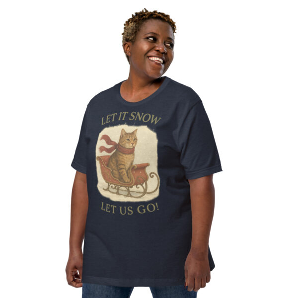 Let It Snow, Let Us Go – Vintage Cat Winter Tee