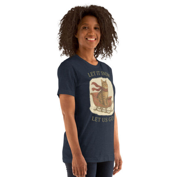Let It Snow, Let Us Go – Vintage Cat Winter Tee
