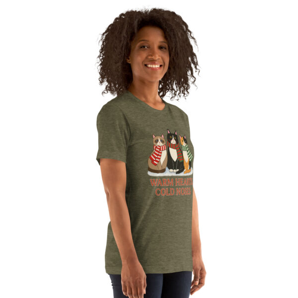 Warm Hearts, Cold Noses – Winter Cat Lover Tee