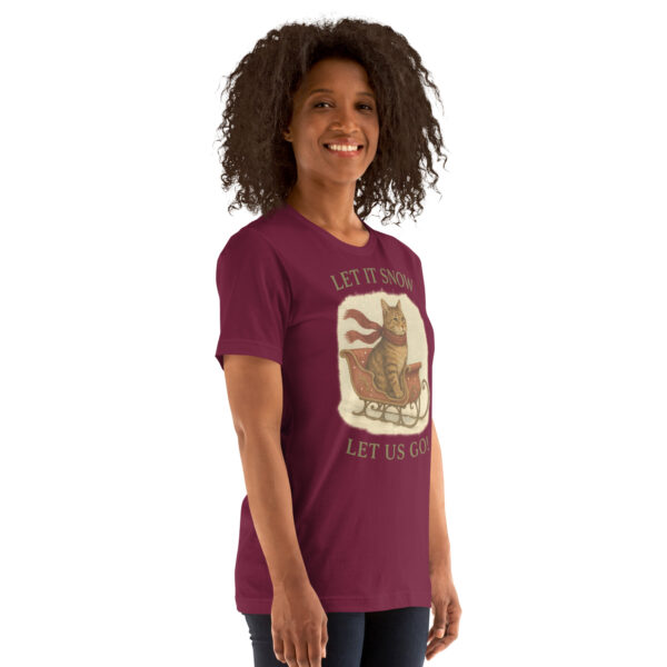 Let It Snow, Let Us Go – Vintage Cat Winter Tee