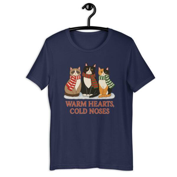 Warm Hearts, Cold Noses – Winter Cat Lover Tee