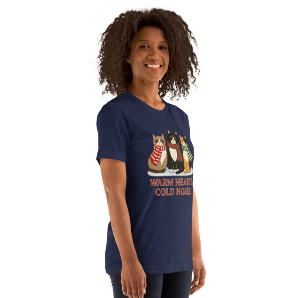 Warm Hearts, Cold Noses – Winter Cat Lover Tee