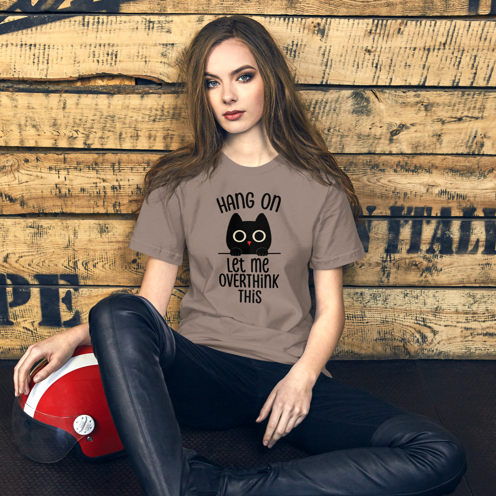 Hang On, Let Me Overthink This – Cat Mood Shirt