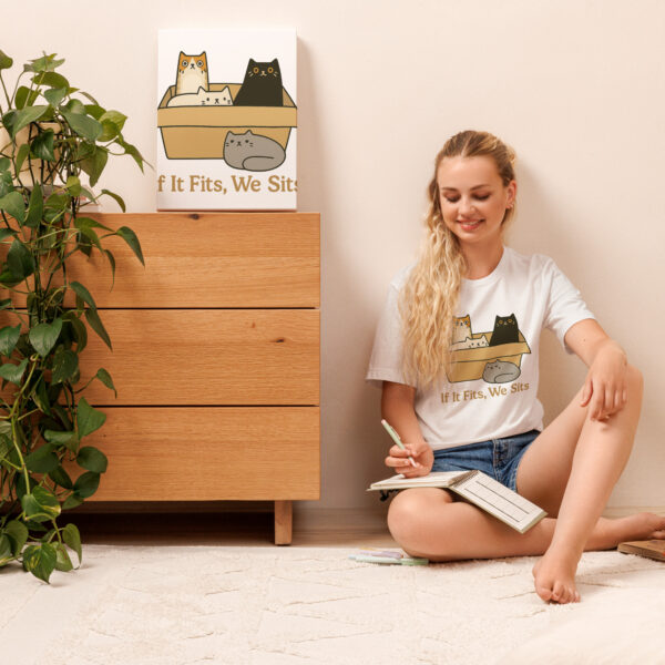 If It Fits, We Sits – Funny Cat Lover Tee