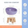 Tilted Ceramic Cat Bowl — Elevated Whisker-Friendly Feeding Bowl