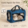 Extra Large Cat Carrier for Two Cats | Foldable Travel Carrier