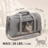 Soft-Sided Cat Carrier — Lightweight Travel Bag for Vet Visits & Airline Travel
